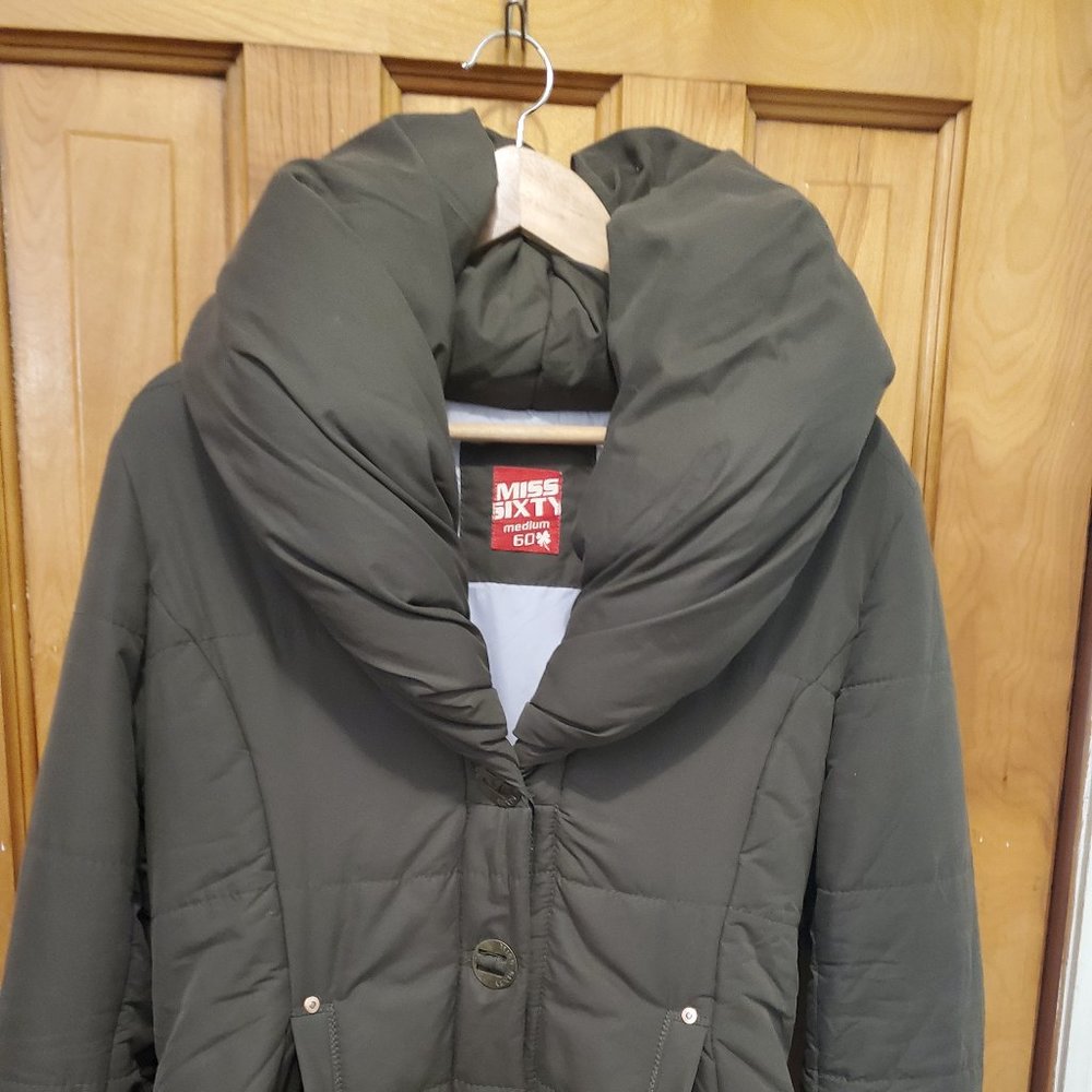 Miss 60 Puffer Winter Jacket (camo green)